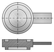 Заглушка с рукояткой исполнение 3